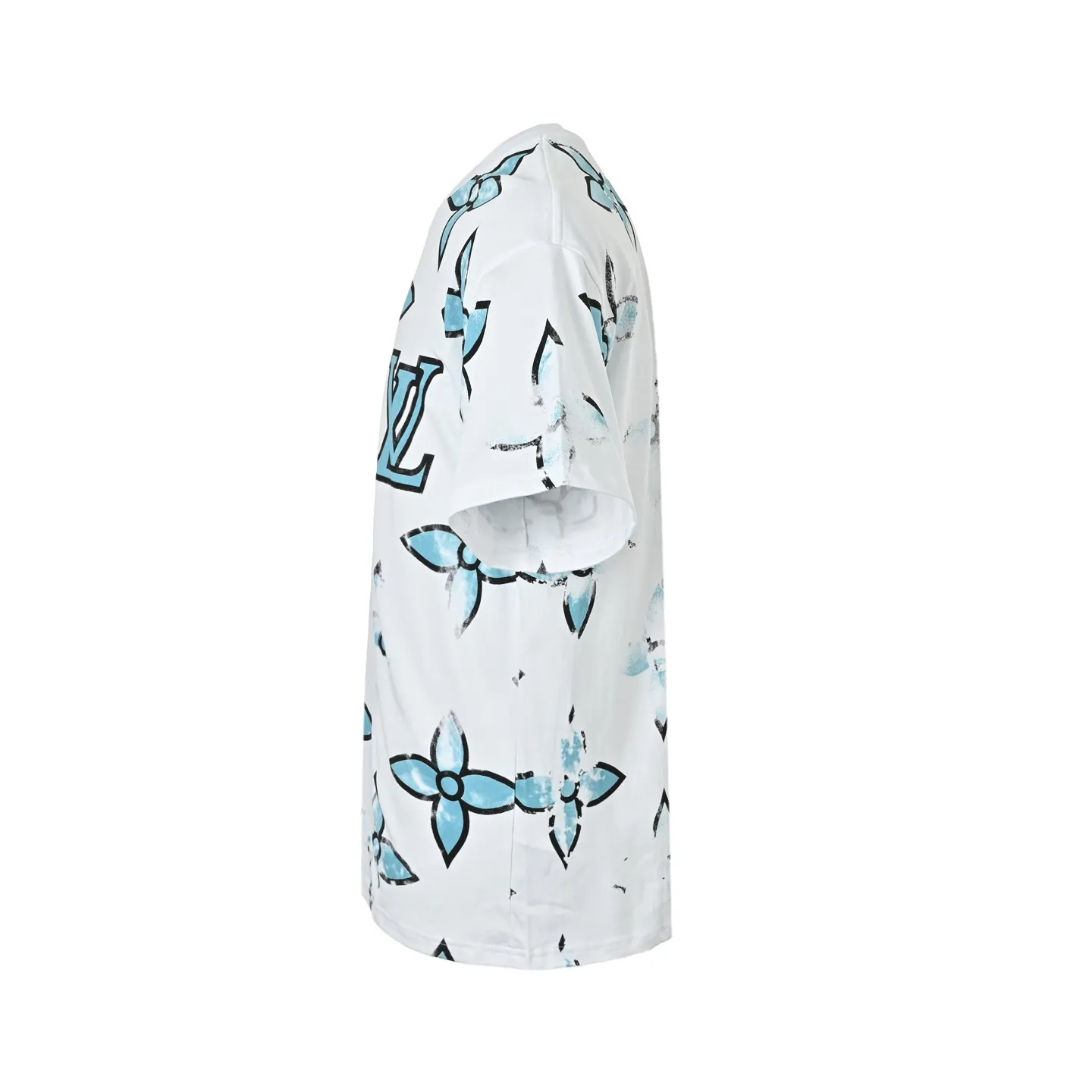 Louis Vuitton/Louis Vuitton all-over mottled presbyopia printed short-sleeves